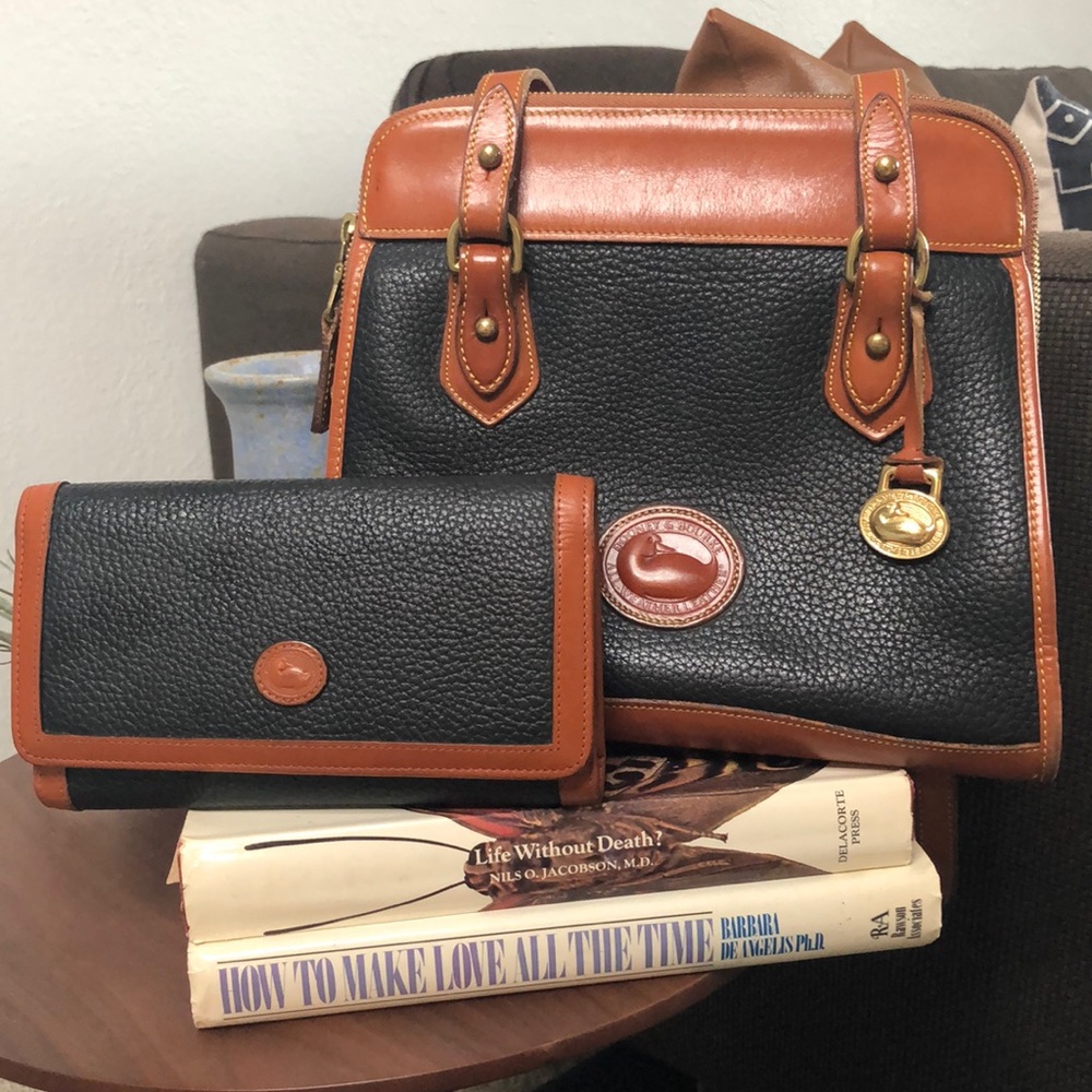 Dooney & Bourke vintage handbag + wallet